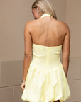 Halter Bubble Hem Dress