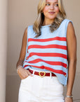 Red Leather Belt with Heart Buckle
