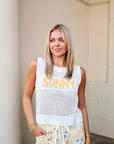 "Sunny" Light Knit Sweater Vest