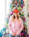 Candy Cane Sweater - Pink