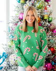 Candy Cane Sweater - Green