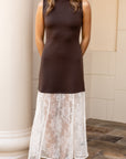 Maya Midi Dress - Dark Brown