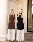 Maya Midi Dress - Black