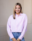 Pink Striped Shirt