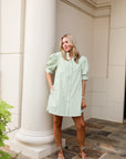 Sage Stripe Dress