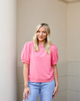 Taya Top - Taffy Pink