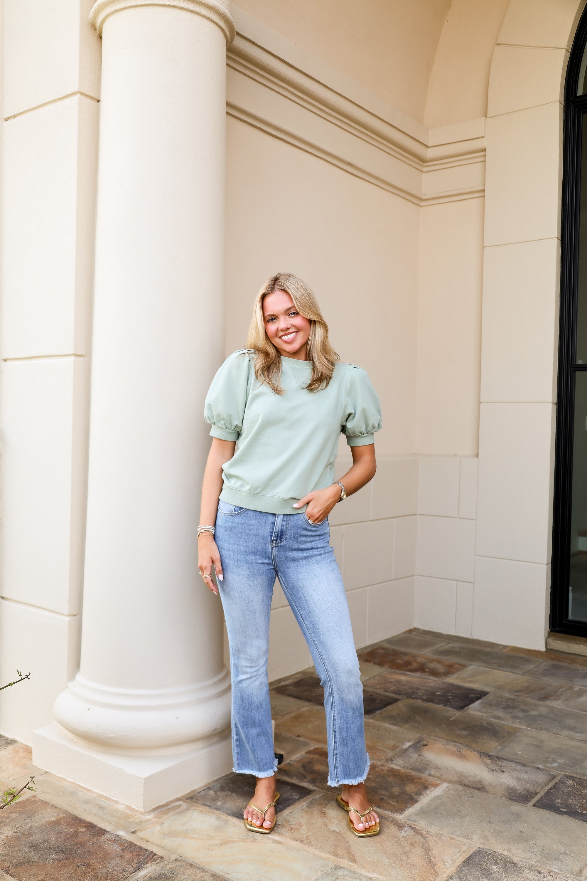 Taya Top - Sage Green