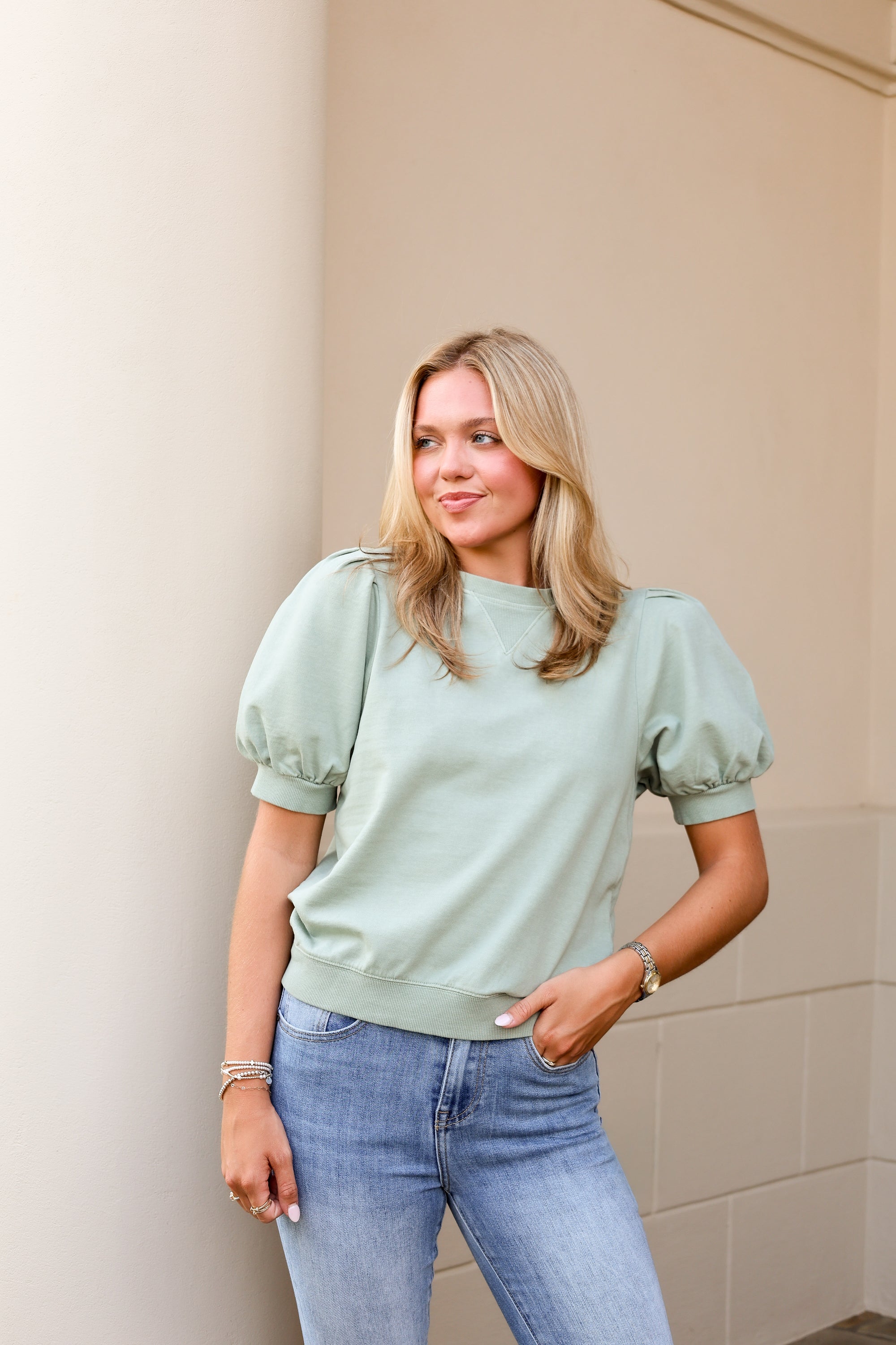 Taya Top - Sage Green