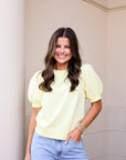 Taya Top - Pale Yellow