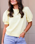 Taya Top - Pale Yellow