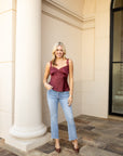 High Rise Crop Flare Jeans