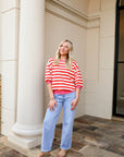 Round Neck Bubble Sleeve Sweatshirt