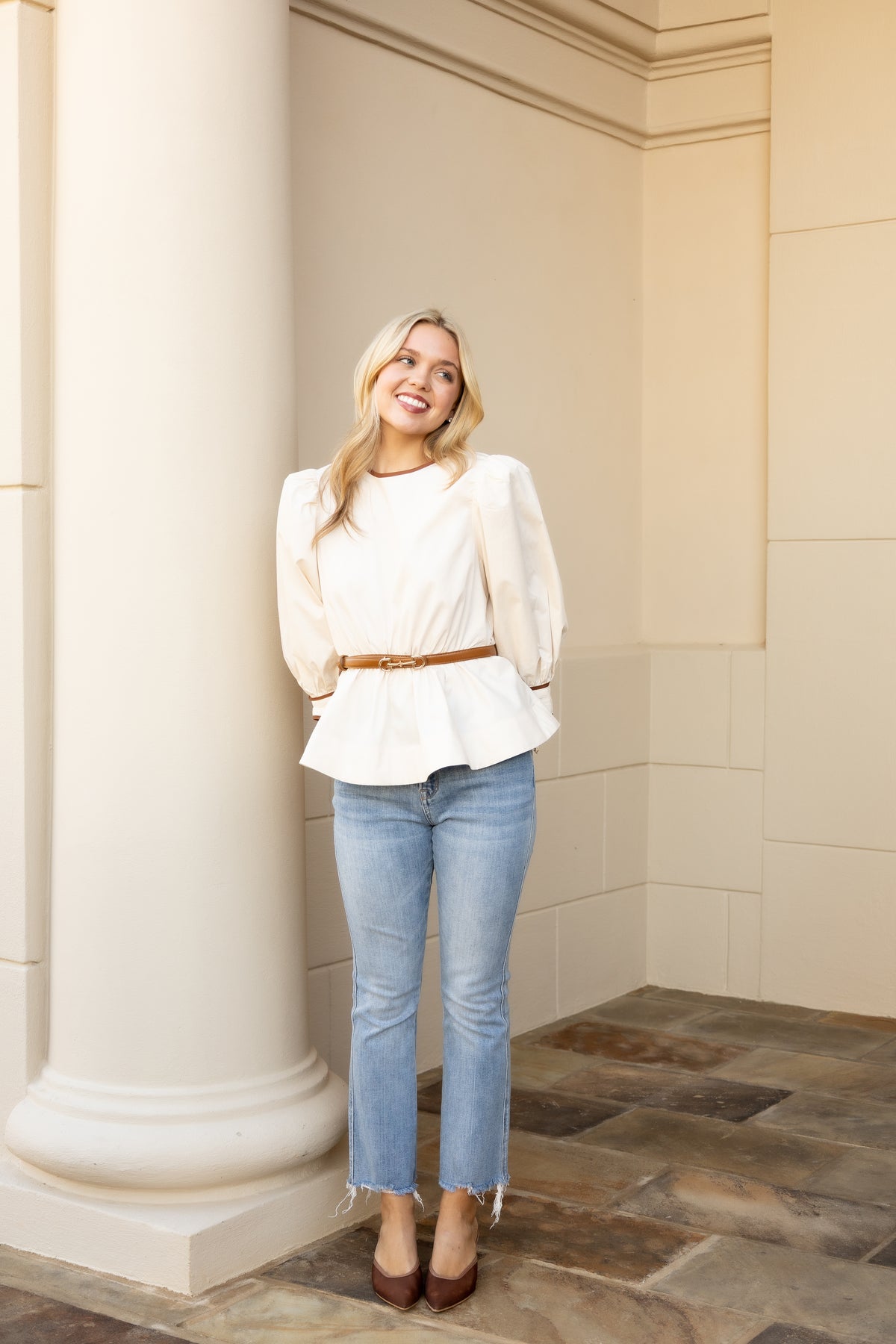 Baylor Belted Top