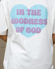 Goodness of God White Boxy Tee