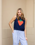 Strawberry Tank - Navy