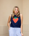 Strawberry Tank - Navy