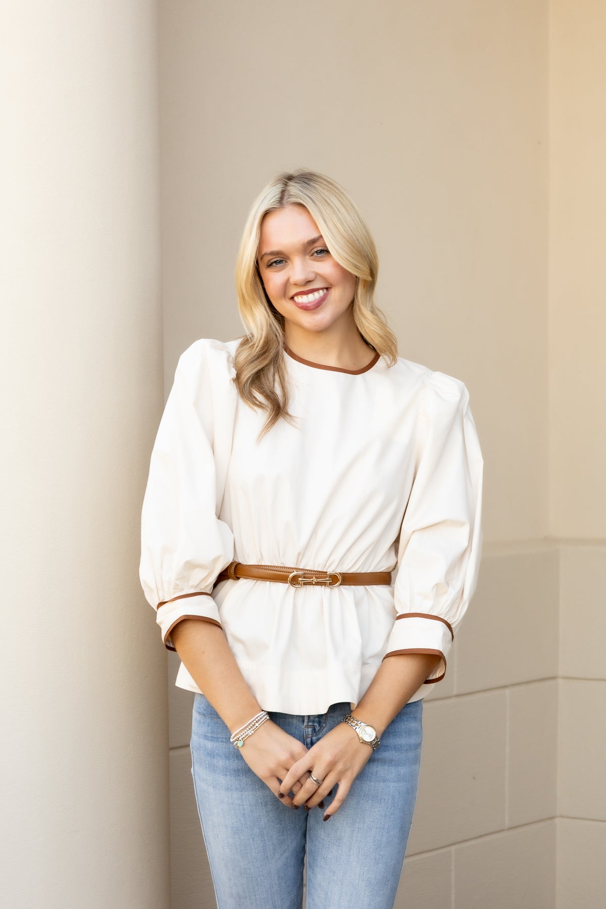 Baylor Belted Top