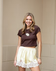 Beaded Oyster Baby Tee