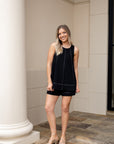 Sleeveless A-line Top & Short Set