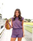 Purple Stripe Set