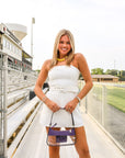 Belted Mini Dress - White