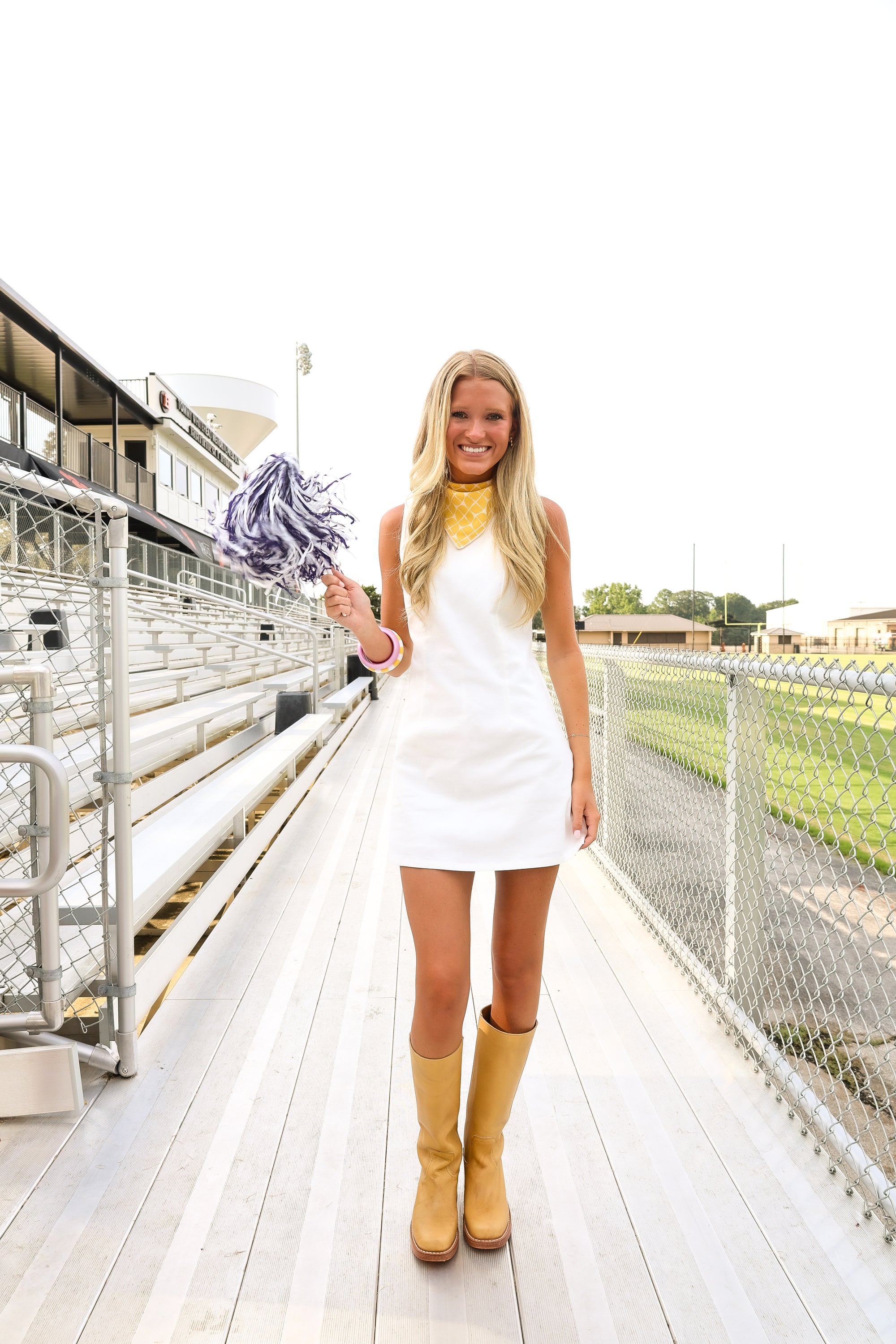 Boat Neck Mini Dress