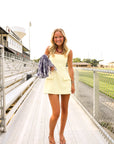 Square Neck Plain Mini Dress