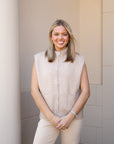 Taupe Sweater Vest