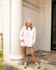 Striped Ribbed Set - Pink