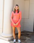 Coral Zip Up Jacket