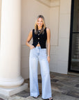 Wide Leg Light Wash Jean