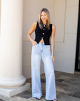 Seashell & Sun Button Vest