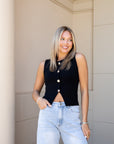 Seashell & Sun Button Vest