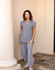 Houndstooth Barrel Pants