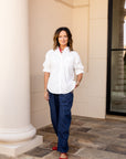 White Cotton Button Down