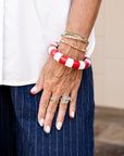 Striped Bangle - Red