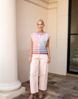 Rainbow Stripe Sweater Vest