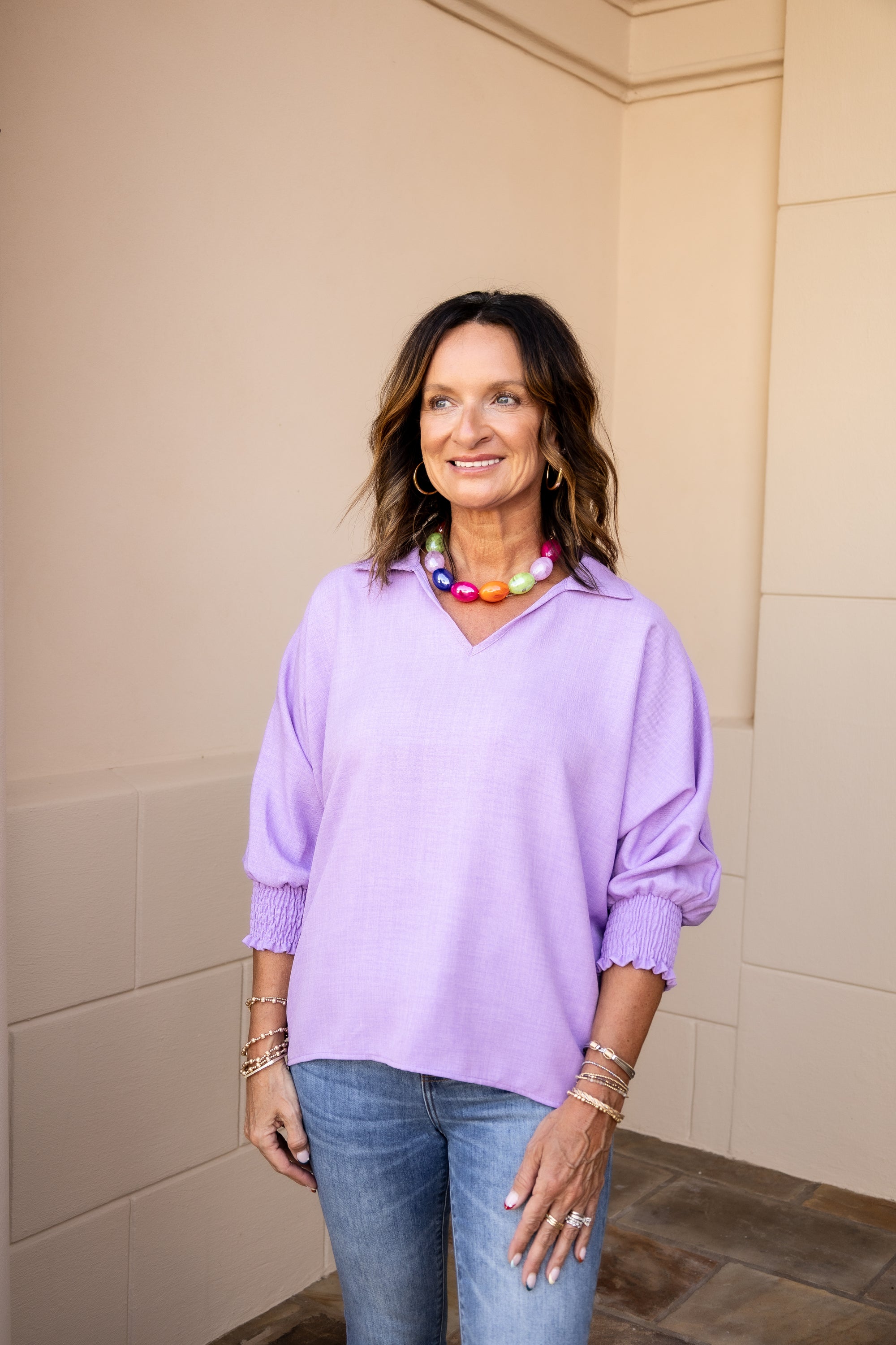 Lavender Blouse