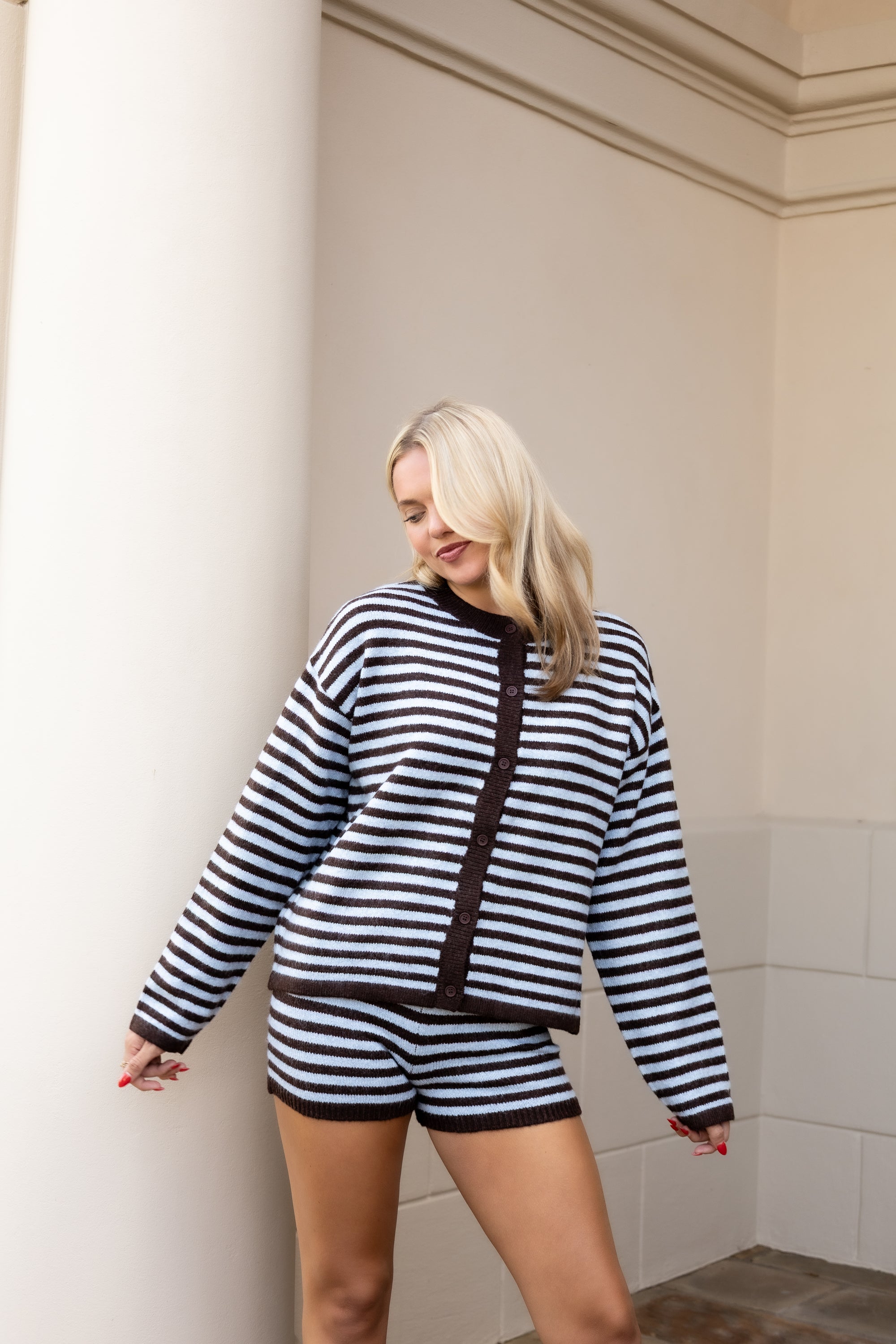 Striped Sweater Set