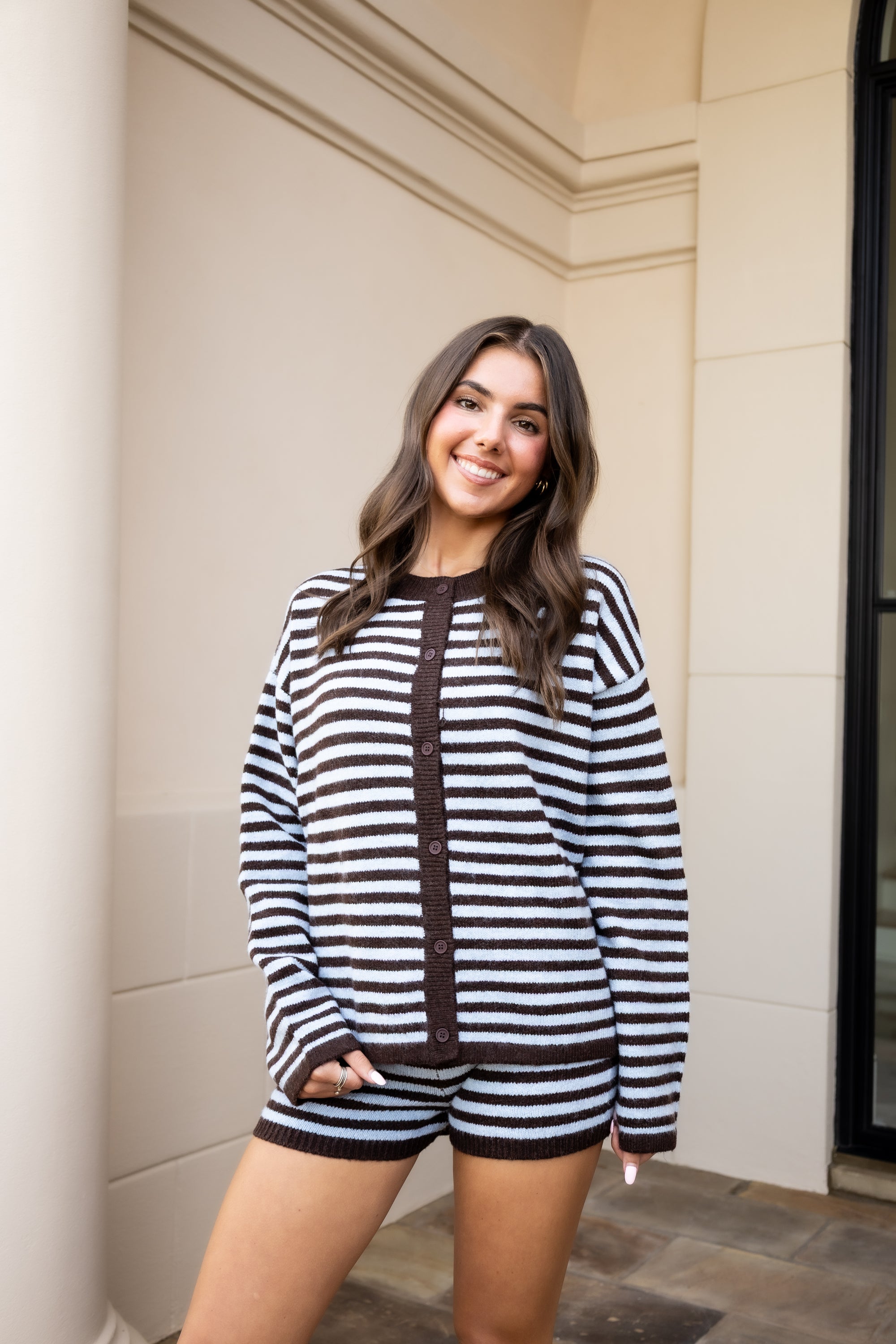 Striped Sweater Set