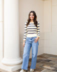 Long Sleeve Polo Sweater - Butter Yellow