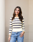 Long Sleeve Polo Sweater - Butter Yellow