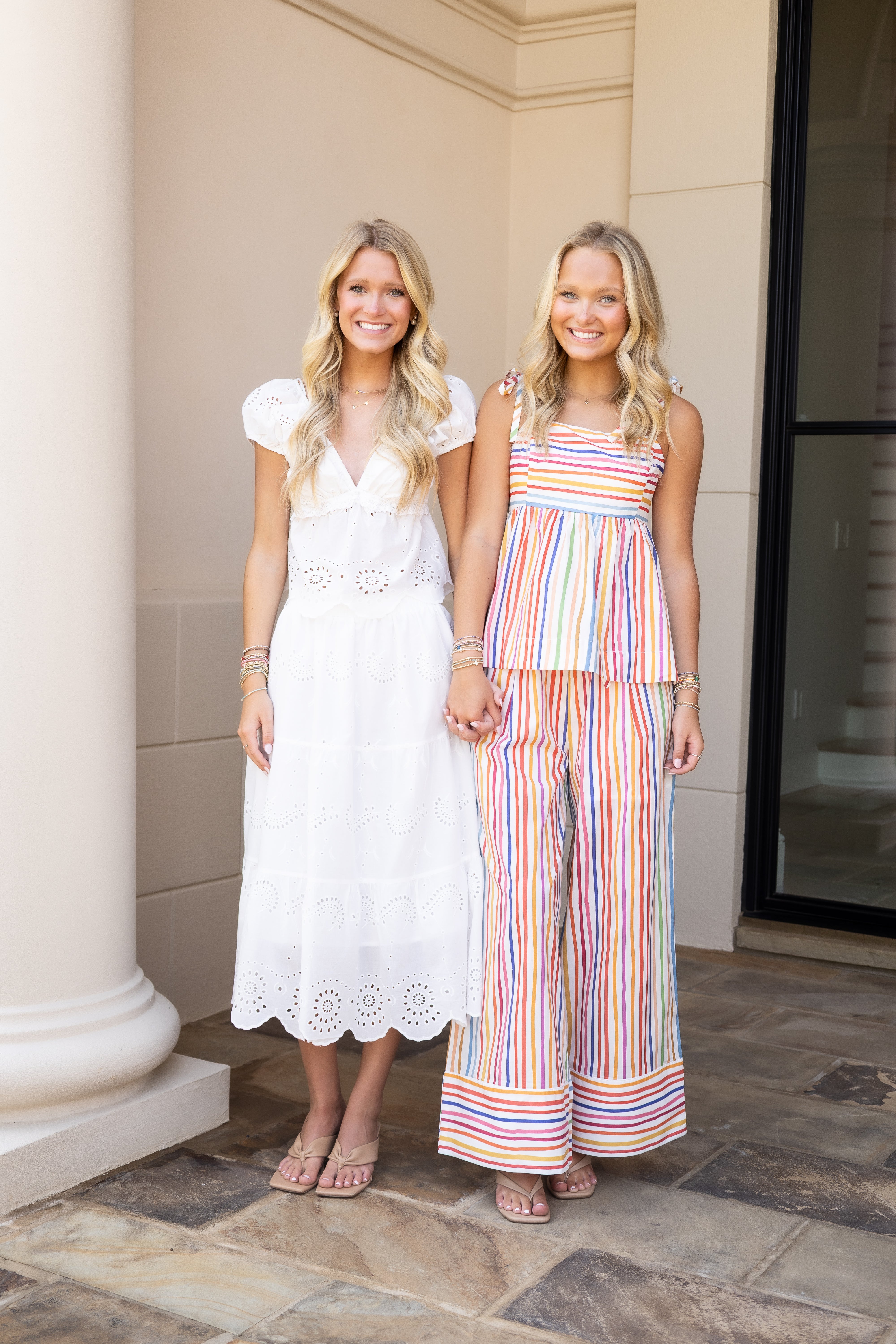 Eyelet Skirt Set - White – JAR and Company
