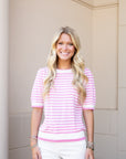 Pointelle Top - Pink