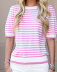 Pointelle Top - Pink
