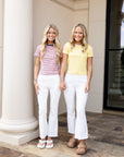 Striped Baby Tee - Pink & Blue