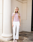 Striped Baby Tee - Pink & Blue