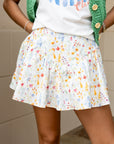 Printed Mini Skirt