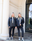 Washed Leather Jacket - Black