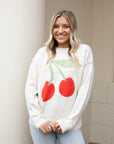 Oatmeal Cherry Sweater